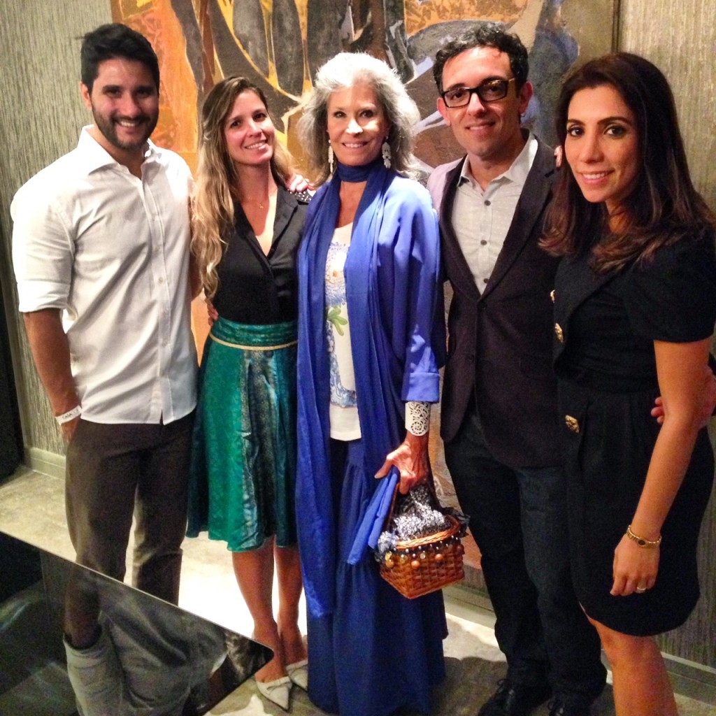 Fabio Bouillet, eu, Gisela Amaral, Rodrigo Jorge e Mariana Amaral no Cocktail de Inauguração do Casa Cor Rio 2014.